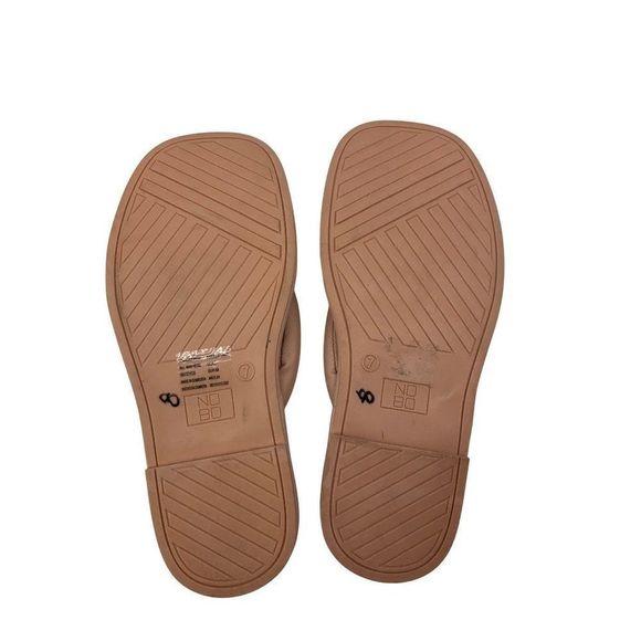 NOBO Women's Size 7 Rose Memory Foam Fluffy Flip Flops Flat Sandals Slides 2628 - Picture 4 of 5